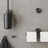 Toilet roll holder double Brushed metal black (917218-09) - Image 3