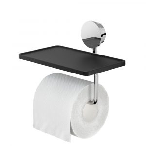 Toilet roll holder with shelf Chrome (917224-02)