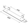Bathroom shelf 60 cm Black (917901-06-60-A) - Image 5