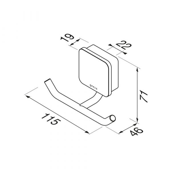 Towel hook double Chrome (917915-02-A) - Image 5