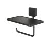 Toilet roll holder with shelf Black (917924-06-A) - Image 2