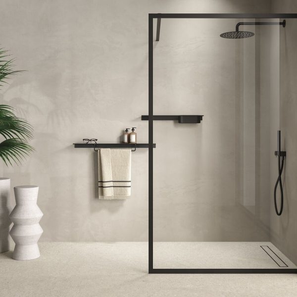 Bathroom shelf 80 cm Black (918201-06-800) - Image 3