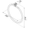 Towel ring Black (918204-06) - Image 4