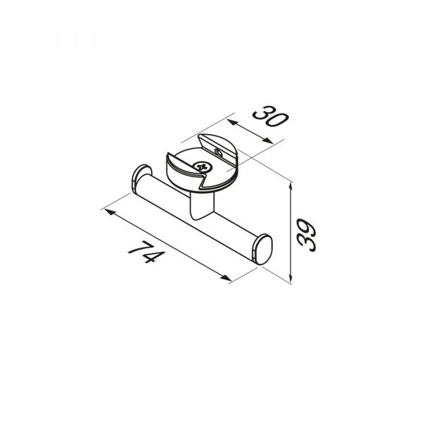 Towel hook Chrome (918215-02) - Image 3