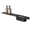 Bathroom shelf 60 cm with shower basket 23 cm Black (918220-06-600) - Image 2