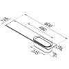 Bathroom shelf 60 cm with shower basket 23 cm Black (918220-06-600) - Image 7