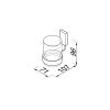 Glass holder with glass Chrome (918402-02) - Image 2