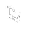 Toilet roll holder without cover Chrome (918409-02) - Image 3