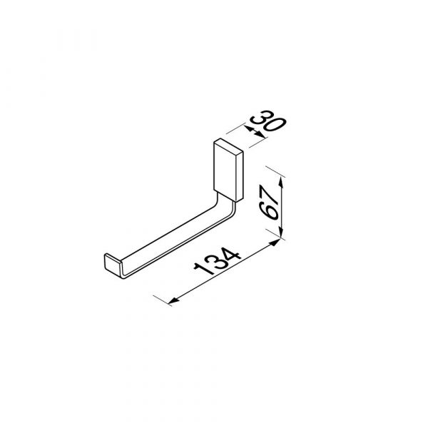 Spare toilet roll holder Chrome (918412-02) - Image 3