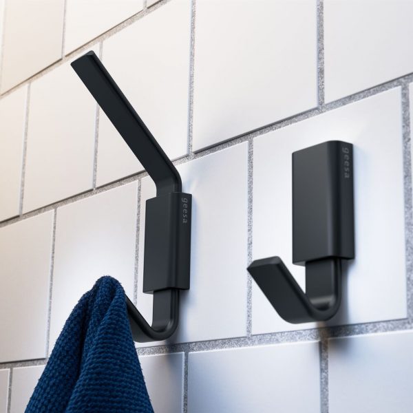Towel hook double Black (918415-06) - Image 3