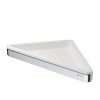 Bathroom shelf corner White / Chrome (918803-02) - Image 2