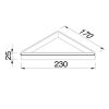 Bathroom shelf corner White / Chrome (918803-02) - Image 4