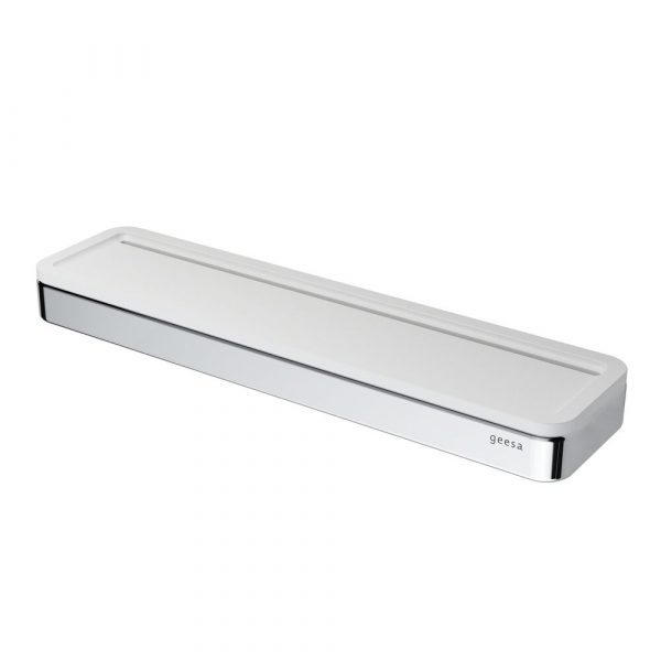 Bathroom shelf 26 cm White / Chrome (918805-02) - Image 2