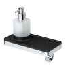 Soap dispenser 200 ml with shelf and towel hook Black / Chrome (918816-02-06) - Image 2
