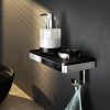 Soap dispenser 200 ml with shelf and towel hook Black / Chrome (918816-02-06) - Image 3