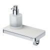 Soap dispenser 200 ml with shelf and towel hook White / Chrome (918816-02) - Image 2