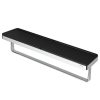 Towel rail with shelf 40 cm Black / Chrome (918853-02-06-420) - Image 2