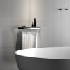 Towel rail with shelf 40 cm Black / Chrome (918853-02-06-420) - Image 4