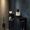 Toilet roll holder with shelf and (LED light) holder Black (918889-06-06) - Image 4
