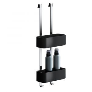 Hanging shower caddy 25 cm Black / Chrome (918902-02-06)