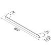 Towel rail 60 cm Brushed metal black (919907-09-60) - Image 4