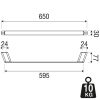 Towel rail 60 cm Brushed metal black (919907-09-60) - Image 5