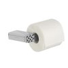 Toilet roll holder without cover with diamond pattern Chrome (right-handed) (919909-02-R-91)