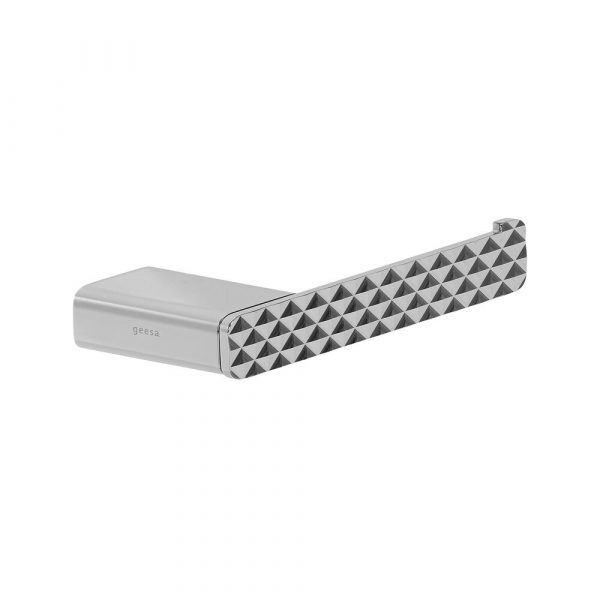 Toilet roll holder without cover with diamond pattern Chrome (right-handed) (919909-02-R-91) - Image 2