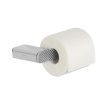 Toilet roll holder without cover with diagonal stripe pattern Chrome (right-handed) (919909-02-R-94)