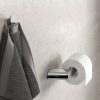 Toilet roll holder without cover with diagonal stripe pattern Chrome (right-handed) (919909-02-R-94) - Image 4