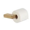 Toilet roll holder without cover with diamond pattern Brushed gold (right-handed) (919909-07-R-91)