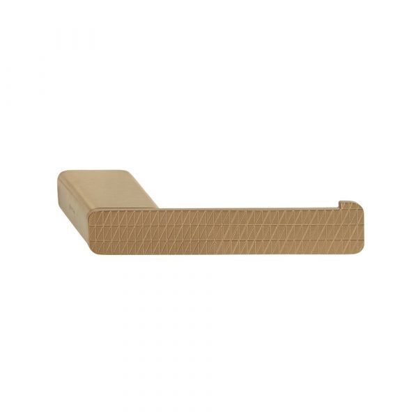 Toilet roll holder without cover with triangle pattern Brushed gold (right-handed) (919909-07-R-92) - Image 3