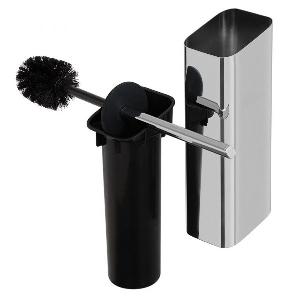 Toilet brush and holder Chrome (black lid and brush) (919911-02-06) - Image 3