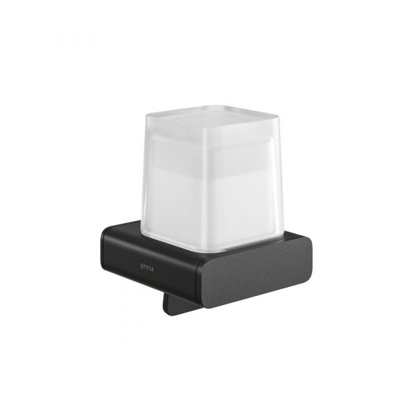 Soap dispenser 200 ml Black with frosted glass (919916-06)