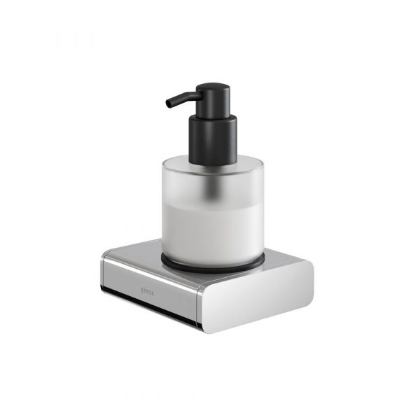 Soap dispenser 200 ml Chrome with frosted glass (919917-02)
