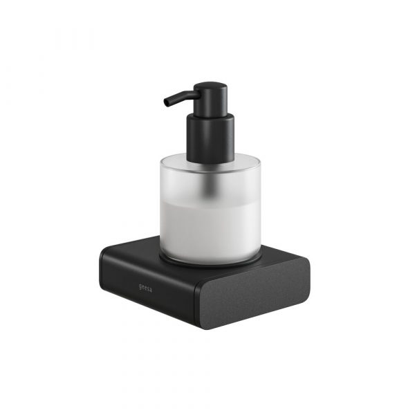 Soap dispenser 200 ml Black with frosted glass (919917-06)