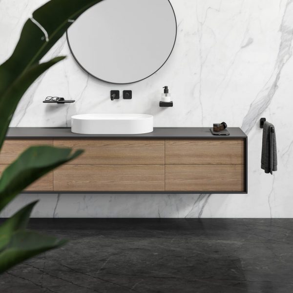 Soap dispenser 200 ml Black with frosted glass (919917-06) - Image 2