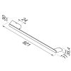 Towel rail 80 cm with shelf Chrome (919947-02-821) - Image 5
