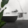 Towel rail 80 cm with shelf Black (919947-06-821) - Image 4