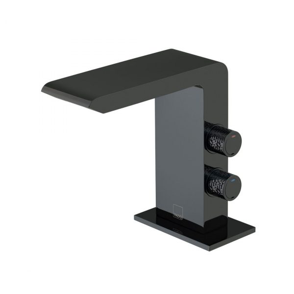 Omika Polished Black Mono Basin Mixer (IND-OMI100/SB-PB)