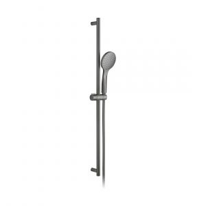 Brushed Black Single Function Slide Rail Shower Kit (IND-SFSRK/RO-BLK)