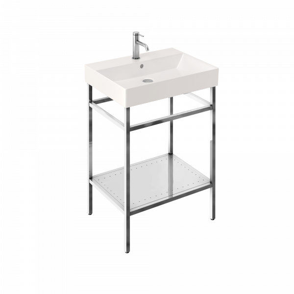 Frame stand for 600 basin -polished stainless steel (FRAME101) - Image 2