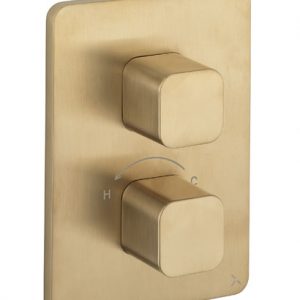 Crossbox Atoll/Glide II/Marvel 1 Outlet Trim & Levers Brushed Brass (ATCB1000LBPF)