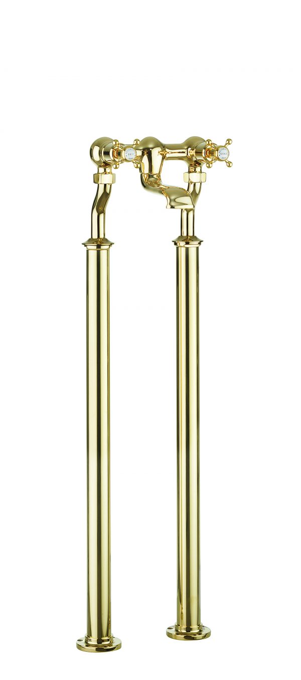 Belgravia Floor Standing Legs Unlacquered Brass (BL002FQ) - Image 2