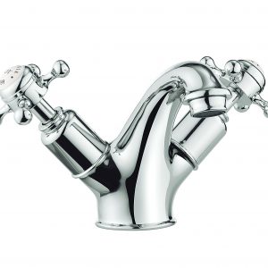 Belgravia Crosshead Luxury Mono Mixer no Waste Deck Mounted Chrome (BL110DNC)