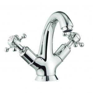 Belgravia Crosshead High Neck Mono Basin no Waste Deck Mounted Chrome (BL112DNC)