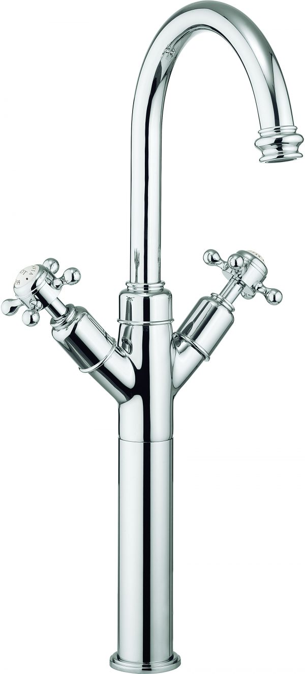 Belgravia Wash Bowl Basin Mixer Deck Mounted Chrome (BL118DNC)
