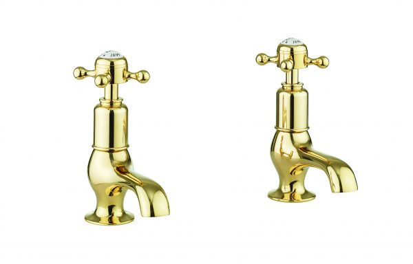 Belgravia Crosshead Cloakroom Basin Tap No Waste Deck Mounted Unlacquered Brass (BL150DNQ)