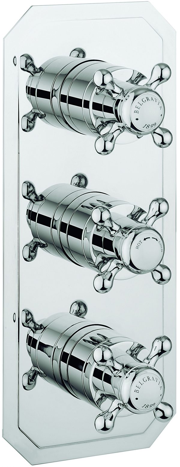 Belgravia 3 Handle Trimset (must be paired with WLBP2000RC+) Chrome Crosshead (BL2000LBPC-VS+)