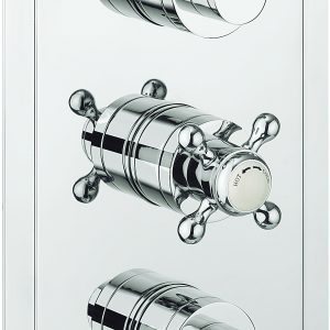 Belgravia 3 Handle Trimset (must be paired with WLBP2000RC+) Chrome White Lever (BL2000LBPC_LV-VS+)